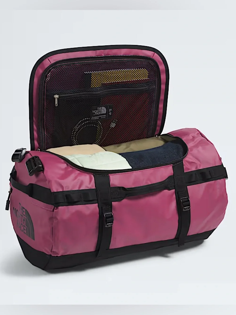 NWT The North Face Cyber Berry/Black Small (50L) Base Camp Duffel Bag